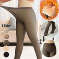 Strumpfhosen Damen Legs Hose Fake Translucent Fleece Warme Winter Leggings