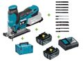 Makita DJV185Z 18V Akku-Stichsäge mit 2x Akku 5Ah + Lader + Koffer + 11 Blätter