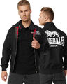 Lonsdale Harrington Jacke Acton, mit Rückenaufdruck, Schwarz  S-3XL