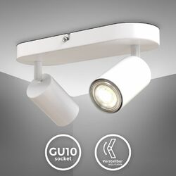 LED Spotleuchte schwenkbar Retro Weiß GU10 Deckenlampe Wandleuchte Spot Flur