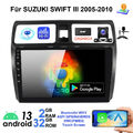 DAB+ 2+32G Autoradio Android 13 CarPlay MIC Kamera Für Suzuki Swift III 2005-10