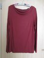 ESPRIT Blusenshirt dunkelrot, Gr. XL (Gr. 38), 95 % Viskose, Langarm, Business