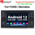 7" Autoradio GPS Navi Android12 2G+32G DAB+ Für Ford Focus Mondeo C/S-MAX Galaxy