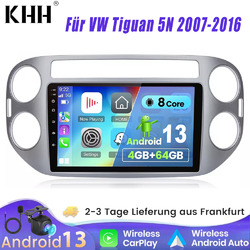 4G+64G Android 13 Autoradio Für VW Tiguan 5N 2007-2014 Carplay FM RDS GPS Navi 