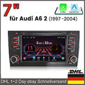 2+32G Carplay Android13 Autoradio GPS 4G WIFI Für Audi A6 4B2 4B5 C5 1997-2005