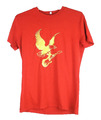 NO2 T-Shirt Herren Gr M Rot Adler Gitarre Graphic Tee Viskose/Elasthan