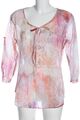 ETERNA Hemd-Bluse Damen Gr. DE 40 pink-hellgrau Casual-Look