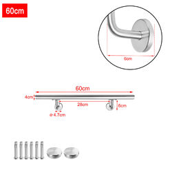 Edelstahl Handlauf Geländer Treppengeländer 60-180cm Innen Außen Griff Brüstung