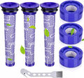 3X Set Filter Für Dyson V7 V8 Absolute Animal Exlusive Allergy Akku-Staubsauger