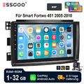 DAB+ 9" Android13 Apple Carplay Autoradio Kam Für Smart Fortwo 451 05-10 GPS RDS