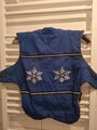 Hundemantel Fleece Innenfutter Reflektoren Blau Gr. 52 cm