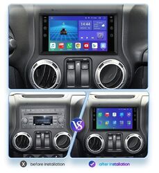 für Jeep Wrangler JK 2011-2014 Android 11 Autoradio Carplay GPS Navi WiFi 1+32GB