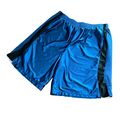 Selten Vintage Champion C9 Schwer Basketball Shorts Blenden Blau Weiß XL