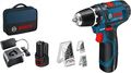 Bosch Professional 12V Akkuschrauber GSR 12V-15 (inkl. 2x2,0 Akku + Ladegerät)