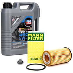 5L LIQUI MOLY Motoröl 5W30 dexos2 + MANN Ölfilter für OPEL ASTRA ZAFIRA 1.2-1.6