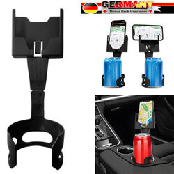 2in-1 abnehmbarer Handy Wasserbecher Halter GPS Getränkehalter für Becherhalter