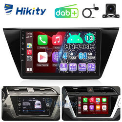 DAB+ 4+64GB 10,1" Android 13 Radio CarPlay RDS GPS Navi Für VW Touran 5T ab 2015