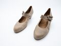 Gabor Damen Spangenpumps Pumps Absatzschuh Halbschuh beige Gr 39 EU Art 19363-56