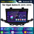 Für Opel Astra K 2015-2019 Android 13 Carplay 9" Autoradio GPS Navi RDS 6G+128GB