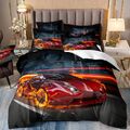 Super Automobil Sportwagen Flamme Daunendecke Bettbezug Einzelbett Doppelbett