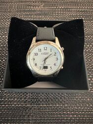 Condor Herren Funkuhr silber/schwarz 40mm wie neu ungetragen