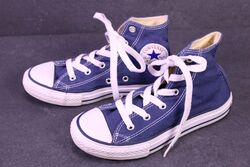 Converse All Star Classic Hi Kinder Sneaker Chucks Gr. 33 blau weiß Canvas BC162