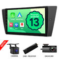 CAM+DVR+DAB+Für BMW E90-E93 Android 13 9" IPS Touchscreen Autoradio Navi CarPlay