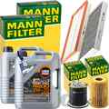 MANN INSPEKTIONSPAKET+10L LIQUI MOLY 5W-30 ÖL passend für MERCEDES VIANO W639