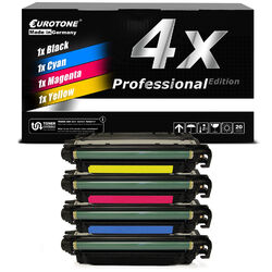 4x Eurotone PRO Toner für HP LaserJet Enterprise 500 color M-551-dn M-551-xh