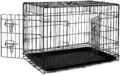 Hundetransportkäfig 76x49x56 cm schwarz Tiertransportbox Hundebox NEU OVP