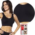 GATTA Bustier SPORT TOP ohne Bügel breite MikrofaserTräger Sport Gym Fitness