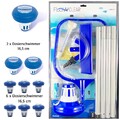1 - 6 Pool Dosierschwimmer Dosierer Pool oder Reinigungsset Kescher Thermometer