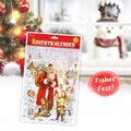 Adventskalender Papier A4 Glitter Weihnachtsmotiv Weihnachtsmann Advent