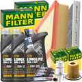 MANN INSPEKTIONSPAKET+3x1L MANNOL 504 5W30 ÖL passend für VW POLO 6R SKODA FABIA