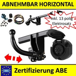 AHK Anhängerkupplung abnehmbar + E-Satz 13 poli für MERCEDES Viano W638 96-03