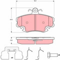 TRW GDB1635 Bremsbelagsatz für DACIA RENAULT Bremse Bremsbeläge