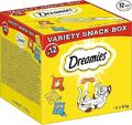 Dreamies Cat Snacks - Cat Treats with Crispy Texture and Creamy Filling, Various