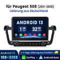 Android 13 Autoradio GPS Navi DAB BT Carplay Für Peugeot 508 2011-2018 1GB+32GB