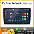 8Kern 6+128GB Android 13 CarPlay Autoradio GPS Für Opel Zafira B Astra H 2005-14