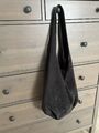 DAMEN LEDER TASCHE Wildleder SHOPPER Beuteltasche Schultertasche Hobo Bag