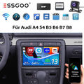 DAB+ CarPlay Autoradio BT Für Audi A4 S4 RS4 B6 B7 SEAT EXEO GPS Android 13 64GB