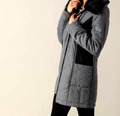  Longjacke in Wolloptik "grau melange" Gr. 50, UVP:94,99€