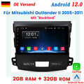 Carplay Android12 Autoradio GPS NAV Für Outlander Citroen C-Crosser Peugeot 4007