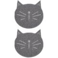  2 Pcs Groß Katzenstreu Matte Katzenklo Vorlegematte Wasserdichte Katzentoilette