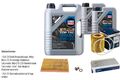 BOSCH Inspektionspake 7 L LIQUI MOLY Top Tec 4600 5W-30 für Opel Vectra C