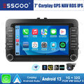 7" 32G Carplay Android 13 Autoradio RDS GPS NAV Kam Für VW GOLF 5 6 Touran Jetta