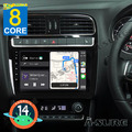 8 Core 4+64G Android14 Autoradio Carplay Navi GPS für VW Polo 6R 6C 9N 2009-2018