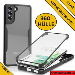 Hülle 360 Klar Für Samsung Galaxy S24 S23 S22 Ultra plus  Rundum Full Cover Etui