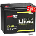 LiFePO4 100Ah 12V LANGZEIT Lithium Batterie Solarbatterie Wohnmobil Solar USV