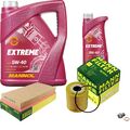 MANN Inspektionspaket 6 L MANNOL Extreme 5W-40 für Volvo S40 I 1.8i VS